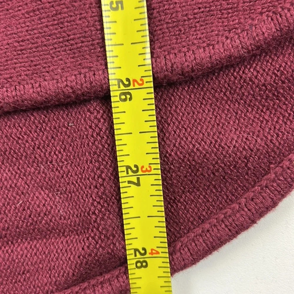 Michael Kors Burgundy Long Sleeve Top with Gold Zipper at Back - Picture 6 of 9